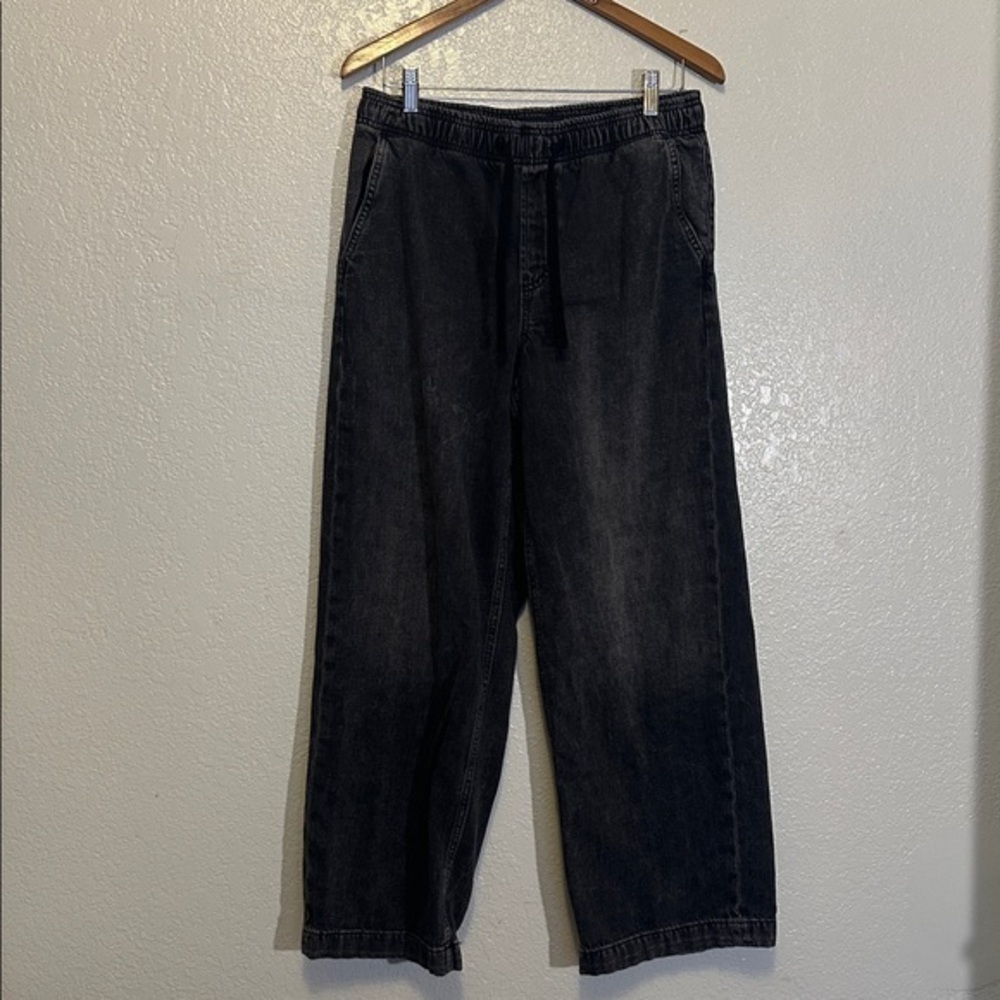 GAP Long High Rise Wide Leg Pull On Pants M Tall